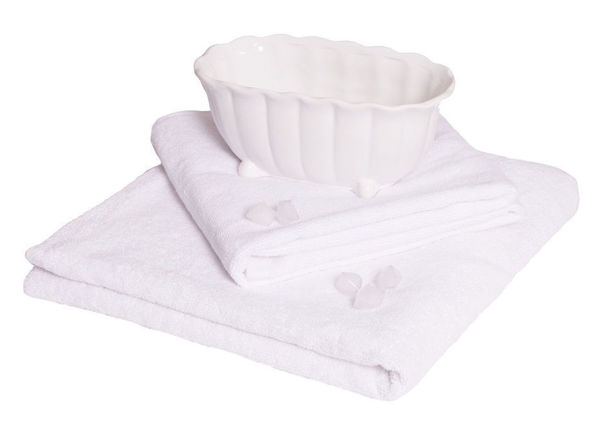 Obrazek Ręczniki hotelowe frotte - gładki, 100% bawełna